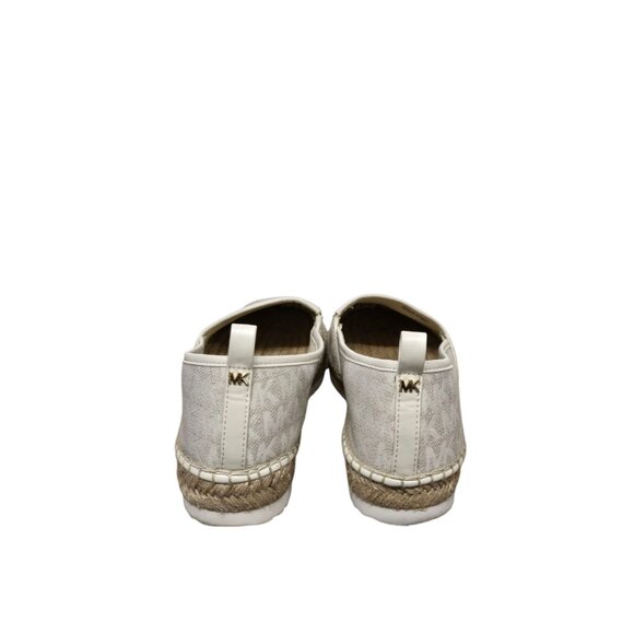 Michael Kors Womens Size 9 Lenny Logo Jaquard Espadrilles Slip On Platform - Picture 7 of 8
